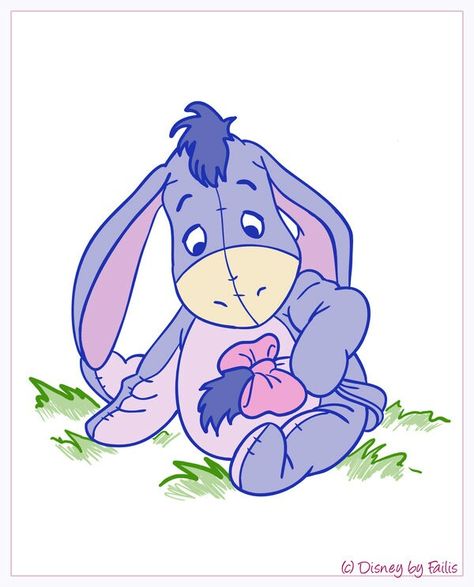 Eeyore Tattoo, Pooh Bebe, Eeyore Pictures, Winnie The Pooh Drawing, Baby Disney Characters, Winnie The Pooh Pictures, Butterflies Art, Cute Winnie The Pooh, Winnie The Pooh Quotes