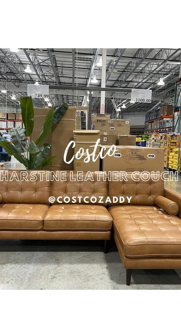 Harstine Leather Sofa, Costco Leather Couch, Costco Leather Sofa, Costco Couch Sectional, Costco Sectional Sofa, Costco Videos, Costco Sofa, Costco Sectional, Costco Couch