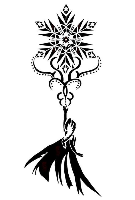 tattoo i plan on getting on my thigh. Frozen Tattoo, Snow Flake Tattoo, Snowflakes Drawing, Disney Sleeve, Cricut Disney, Frozen Art, Disney Tattoo, Disney Tattoos, Disney Crafts