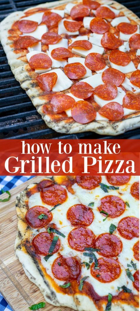 How To Grill Pizza, How To Cook Pizza, Pizza On The Grill, The Best Homemade Pizza, Grilled Pizza Recipes, Grill Pizza, Best Homemade Pizza, Bbq Pizza, Pizza Sauce Recipe