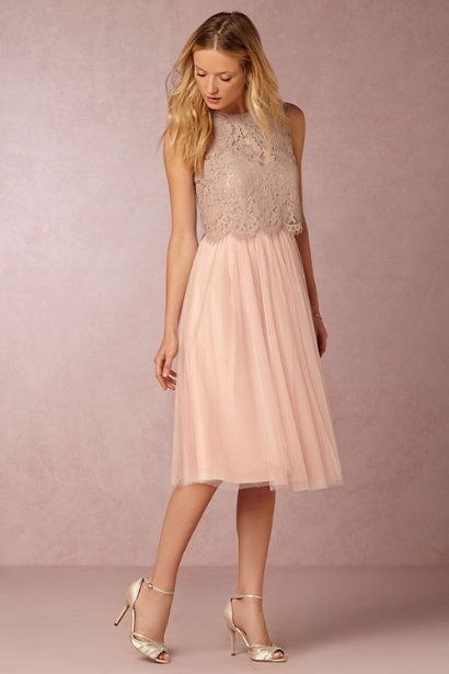 Jenny Yoo Maia Dress with Jenny Yoo Cleo Top (I would do the top in ivory) Two Piece Bridesmaid Dresses, Dresses Sleeves, Bhldn Wedding Dress, Look Rose, Best Casual Outfits, Maid Of Honour Dresses, Pink Wedding Dresses, Pink Bridesmaid Dresses, Short Bridesmaid Dresses