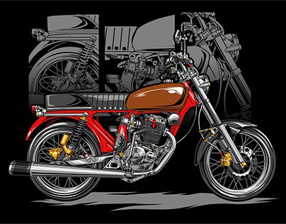 Check out new work on my @Behance profile: "HONDA CB100" http://be.net/gallery/112319549/HONDA-CB100 Honda Cb150r, Pagar Alam, Honda Tiger, Honda Scrambler, Honda C70, Honda Cb 100, Motorcycle Artwork, Honda Fit Jazz, Toyota Supra Mk4