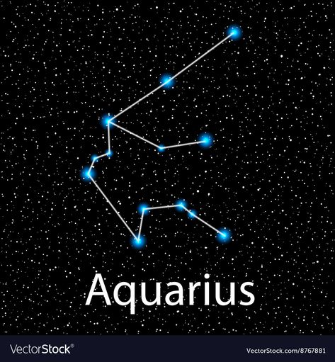 Aquarius Star Constellation, Constellation Drawing, Aquarius Today, Constellations In The Sky, Star Signs Aquarius, Aquarius Constellation, Aquarius Zodiac Sign, Butterfly Stencil, Astrology Aquarius