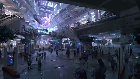 city, chenxi kang on ArtStation at https://kangchenxi.artstation.com/projects/5VgeJ Cyberpunk Terrain, Kota Masa Depan, Fire Lion, City Environment, Scifi City, Sci Fi City, Sci Fi Environment, Cyberpunk Aesthetic, Cyberpunk City