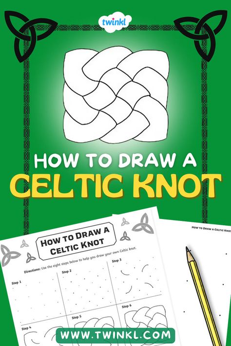 How To Draw a Celtic Knot Art Activity Knot Drawing, Celtic Knot Drawing, Art Of Drawing, Irish Culture, Art Activity, Drawing Drawing, Celtic Knots, Heritage Month, American Heritage