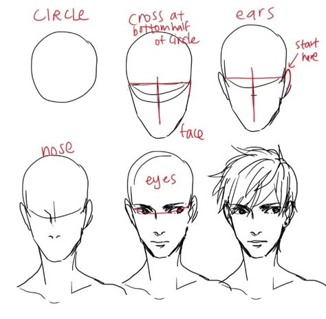 Male face~ Male Face Drawing, How To Draw Anime, 얼굴 드로잉, Drawing Hair, 얼굴 그리기, Drawing Heads, 강아지 그림, Drawing Faces, Draw Anime