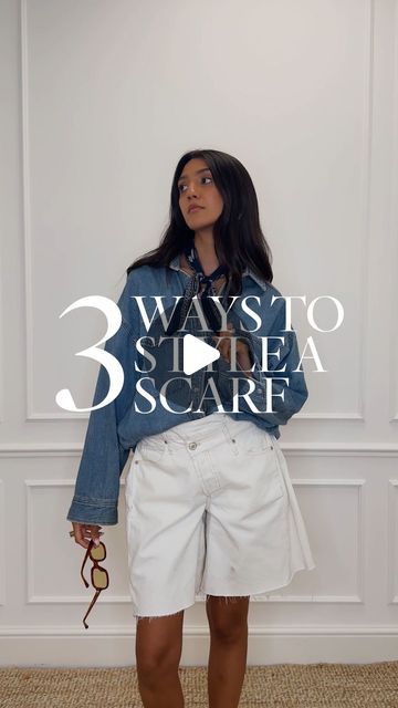 SheerLuxe on Instagram: "@sapna_rao shows us 3 ways to style a silk scarf…" Satin Scarf Outfit, Silk Scarf Styling, Style A Silk Scarf, Silk Scarf, Silk, Instagram