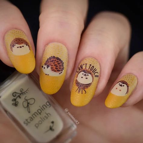 https://www.instagram.com/p/CWW1WRov_fK/?igshid=MDJmNzVkMjY= Hedgehog Nail Art, Nails Art, Enamel Pins, Nail Art, Nails, Instagram, Art, Nail Arts