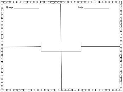 four square writing template printable | Square Writing Freebie! Four Square Writing Method, 4 Square Writing, Four Square Writing, Kindergarten Calendar, Vocabulary Graphic Organizer, Doubles Facts, Writing Organization, Thinking Maps, Student Notebook