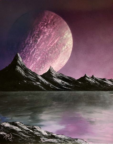 Space Spray Paint Art, Planet Spray Paint Art, Spray Paint Planets, Spraypaint Art Ideas, Painting Planets, Galaxy Spray Paint, Spray Paint Techniques, Spray Paint Artwork, Purple Planet