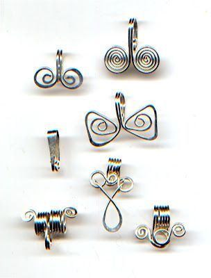 an alternative to glue-on bails available st stores ... make your own, with lots of design choices Bijoux Fil Aluminium, Pendant Bails, Beaded Beads, Jewelry Tips, Jewelry Clasps, Wire Work Jewelry, Jewelry Techniques, Jewelry Making Ideas, Work Jewelry