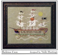 Finished! Halloween Cross Stitch Charts, Cricket Collection, Cross Stitch Gallery, Skeleton Crew, Halloween Cross Stitch Patterns, Ghost And Ghouls, Halloween Cross Stitches, Cross Stitch Charts, Cross Stitch Kit