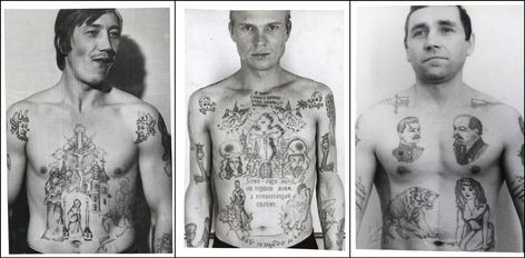 The Visual Encyclopedia of Russian Prison Tattoos - VICE Prison Tattoo Meanings, Russian Prison Tattoos, Police File, Mark Of Cain, Tato Dada, Tato Dengan Makna, Russian Tattoo, Tattoo Meanings, Prison Tattoos