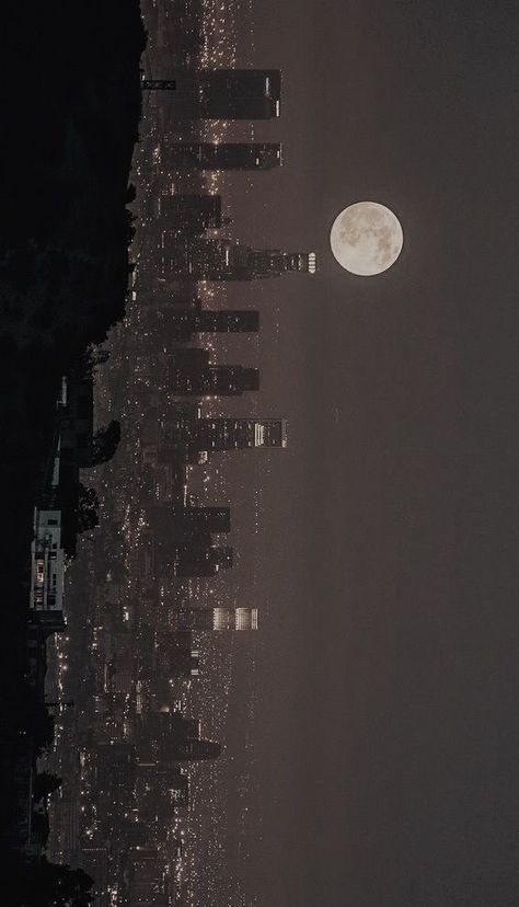 Editor Wallpaper Pc, City Lights Wallpaper Desktop, Black Moon Background, Desktop City Wallpaper, Moon Aesthetic Landscape, Seoul Aesthetic Wallpaper, Douyin Wallpaper, Horizontal Wallpaper Aesthetic, City Wallpaper Aesthetic