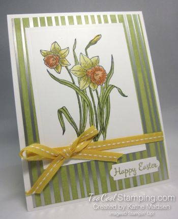 Kathe - youre inspiring daffodil Stampin Up Easter, Easter Cards Handmade, Easter Blessings, Spring Cards, Women Birthday, Fort Wayne, Stamping Up Cards, Special Cards, Handmade Birthday Cards