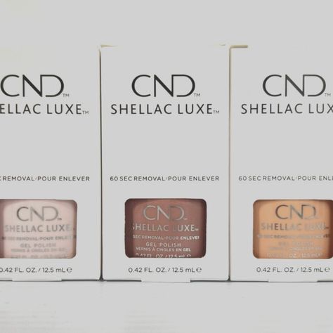 New (3) CND SHELLAC LUXE 60 Sec Removal GEL POLISH- Romantique, Field , Antique Cnd Shellac, Sweet Escape, Nails Simple, Fashion Nails, Nails Inspiration, Gel Polish, Fox, Nails