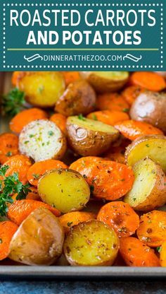 Roasted Carrots And Potatoes, Roasted Potatoes And Carrots, Carrots Potatoes, Potatoes And Carrots, Potatoes Onions, Roasted Vegetable Recipes, Vegetable Side Dishes Recipes, Potato Recipes Side Dishes, Carrots And Potatoes