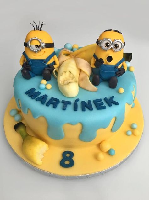 Despicable Me Cake, Minions Cake, Boat Cake, Number Birthday Cakes, Minion Birthday Cake, First Birthday Cupcakes, Minion Cupcakes, Cookie Monster Birthday, Minion Birthday Party