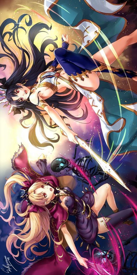 Ishtar X Ereshkigal, Ishtar Fate Grand Order Wallpaper, Ereshkigal Wallpaper, Ishtar And Ereshkigal, Fate Ereshkigal, Fate Grand Order Ishtar, Fate Ishtar, Ishtar Fate Grand Order, Ereshkigal Fate