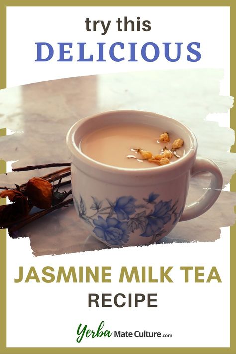 Jasmine Tea Recipe, Jasmine Tea Benefits, Jasmine Milk Tea, Jasmine Milk Tea Recipe, Pumpkin Chai Tea, Jasmine Pearl Tea, Milk Tea Recipe, Boba Tea Recipe, Tea Latte Recipe