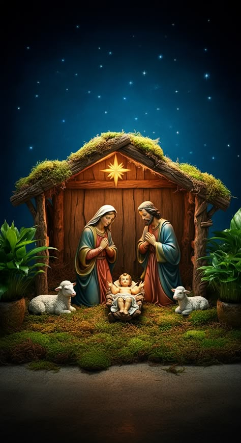 A comunidade Cultivasorrisos agradece! Baixe nossos wallpapers e inspire-se para um Natal especial! Marry Christmas 2024, Christmas Holy Family, Nativity Scene Pictures, 2024 Background, Divine Mercy Jesus, Miss Images, The Nativity Scene, Christmas Bible Verses, Jesus Christ Painting