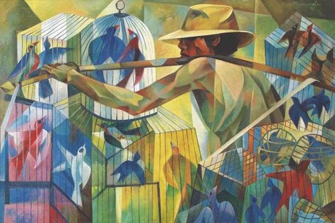 Mordecai on Twitter: "The Bird Seller, 1976, Vincente Manansala.… " Filipino Culture Art, Fernando Amorsolo Paintings, Filipino Artwork, Filipino Painting, Pilipinas Art, Amorsolo Paintings, Poster Making Contest, Filipino Paintings, Filipino Interior