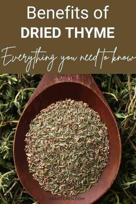 A collection of dried thyme leaves in a small bowl, showcasing its aromatic and flavorful qualities. Drying Thyme, Thyme Uses, Thyme Tea, Thymus Vulgaris, Dried Thyme, Culinary Herbs, Spices And Herbs, Nutrition Health, Herb Seeds