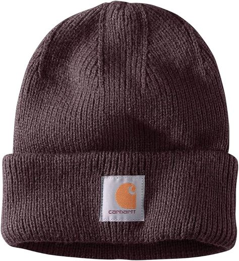 Carhartt Women's 105560 Women's Rib Knit Beanie Womens Carhartt Beanie, Carhartt Beanie, Logo Sewing, Carhartt Womens, Carhartt Women, Cuffed Beanie, Purple Design, Fall Layers, Women's Beanie