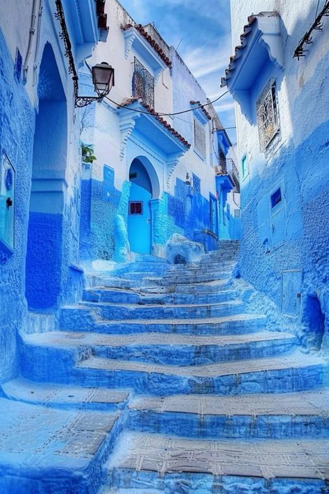 💙🏘️ Serenity in Blue: The Blue City of Chefchaouen, Morocco's Enchanted Maze 🇲🇦 #travel #morocco #chefchaouen #blue #bluecity #serenity #explore #bucketlist Morocco Blue City Chefchaouen, Morroco Blue City, The Blue City Morocco, Blue City Morocco, Africa Aesthetic, Morocco Chefchaouen, Morocco Photography, Chefchaouen Morocco, Travel Morocco