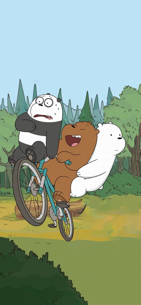 We Are Bare Bears Wallpaper, We Bear Bears Wallpapers, Bare Bears Wallpaper, We Bear Bears, 9:16 Wallpaper, Best Cartoon Shows, Hello Kitty Printables, Bear Bears, Minecraft Drawings