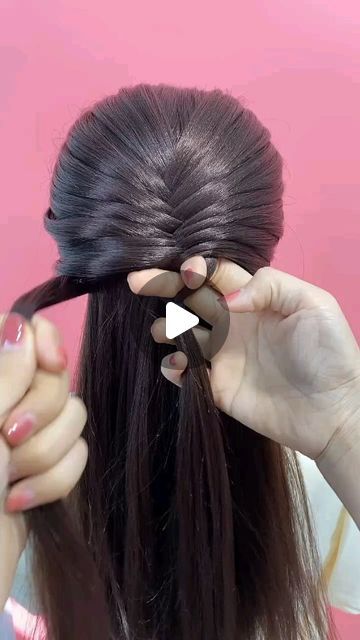 French Braid For Long Hair, French Braid Tutorial, French Hairstyles, Running Late Hairstyles, French Braid Styles, French Braids Tutorial, French Braid Hairstyles, Workout Hairstyles, Phone Wallpaper Pink