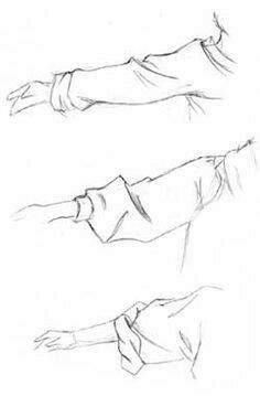 Arm, sleeves, clothes; How to Draw Manga/Anime Puffy Shorts Drawing, Oversized Sweater Drawing, Clothing Reference Drawing, Modele Zentangle, Drawing Hands, Art How, Anime Drawings Tutorials, Drawing Clothes, Drawing Tutorials