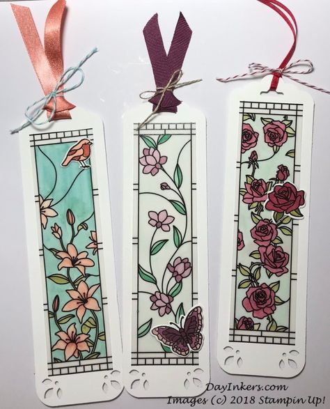 Painted Glass Projects – DayInkers Glass Bookmark, Felt Bookmark, Bookmark Card, Creative Bookmarks, Coloring Bookmarks, Leather Bookmark, Glass Projects, Whisper White, Black Card