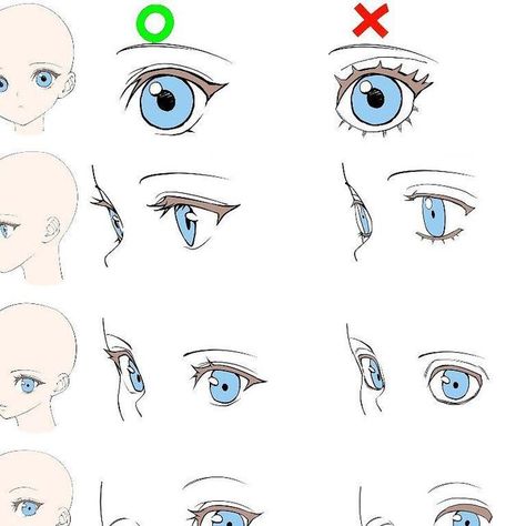 Half Closed Eyes Drawing Reference, Half Closed Eyes Drawing, Eyes From Different Angles, Closed Eye Drawing, Procreate Free Brushes, How To Draw Eyes, How To Draw Anime Eyes, Cute Eyes Drawing, Free Brushes