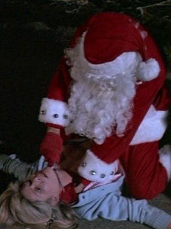 Silent Night, Deadly Night (1984) Slasher Christmas, Black Christmas Movies, Silent Night Deadly Night, 90s Horror Movies, Scary Movies To Watch, Christmas Horror, Christmas Films, Christmas Cracker, Slasher Film