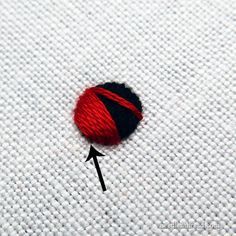 Hand Embroidery Ladybug, Cross Stitch Ladybug, Embroidery Sunflowers, Ladybug Embroidery Design, Ladybug Embroidery, Learning Embroidery, Sew Embroidery, Garden Critters, Bugs Embroidery