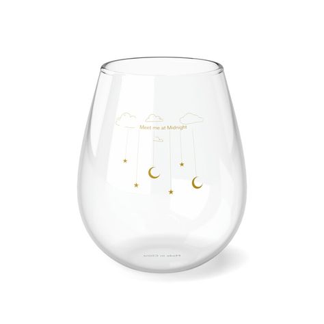 Sip in style with our stemless wine glass inspired by Taylor Swift's captivating album 'Midnights.' Indulge in the perfect blend of elegance and music, as you raise a toast to unforgettable moments. Order now and let the magic of 'Midnights' accompany your evening soirées with a touch of Taylor-inspired sophistication! Meet Me At Midnight, Glass Paint, Paint Design, At Midnight, Glass Painting, Paint Designs, Wine Glass, Taylor Swift, Swift