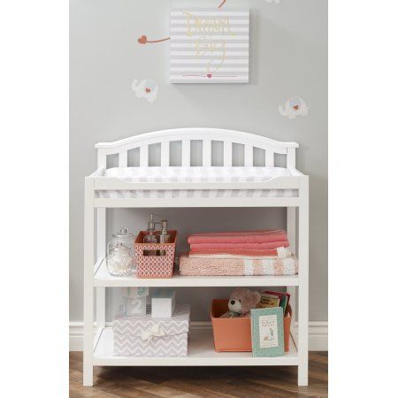 Jenny Lind Changing Table, White Changing Table, Changing Dresser, Changing Table Organization, Changing Table Topper, Nursery Furniture Collections, Changing Table Dresser, Baby Clothes Organization, Portable Crib