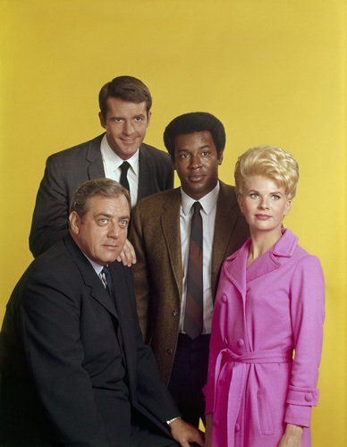 "Ironside" Raymond Burr, Don Galloway, Don Mitchell, Barbara Anderson circa 1967 Mason Raymond, Perry Mason Tv Series, 1960s Tv Shows, The Big Chill, 80 Tv Shows, Raymond Burr, Education University, Perry Mason, Big Chill