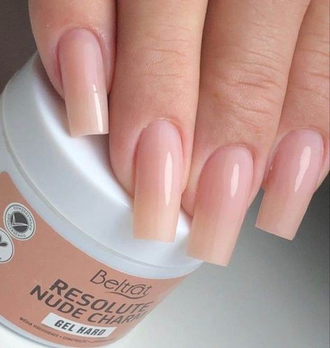 Gel Powder Nails, Nail Growth Tips, Natural Acrylic Nails, Nude Nail Designs, Casual Nails, Work Nails, How To Grow Nails, Neutral Nails, Fire Nails