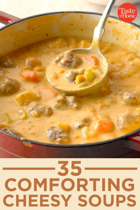 Cheesy Soups, Friendship Soup Recipe, Cheesy Cauliflower Soup, Cheese Soup Recipes, Chowder Soup, Cooking Soup, Best Soup Recipes, Comfort Soup, Soup Kitchen