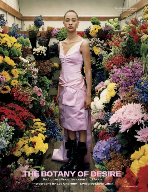 Zoe Ghertner, Flower Shoot, Art Partner, Interview Style, W Magazine, Vogue Japan, Fashion Photography Editorial, International Fashion, Flower Market