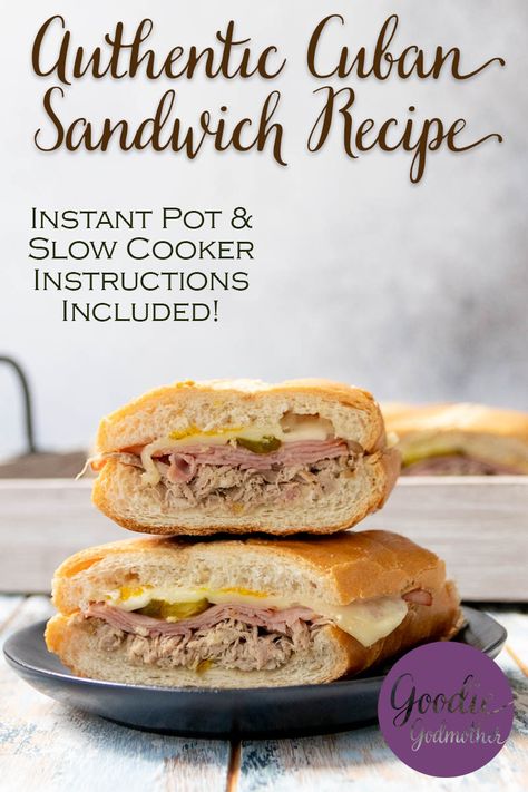 Sweet Ham, Sandwich Cubano, Cuban Sandwich Recipe, Cuban Sandwiches, Mojo Pork, Cubano Sandwich, Pressed Sandwich, Subway Sandwich, Croissant Sandwich