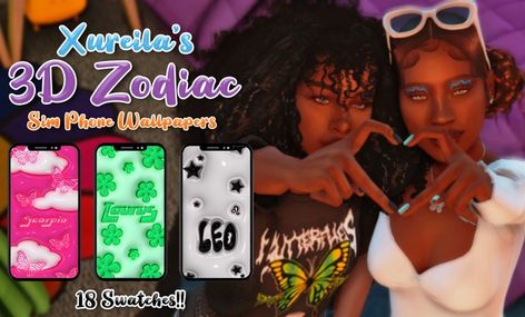 Zodiac Sim Phone Override ✨ | Patreon Sims Phone Wallpaper, Iphone Override Sims 4, Sims 4 Overrides Phone, Sims 4 Iphone Override, Sims 4 Phone Wallpaper Override, Sims 4 Phone Wallpaper, Sims 4 Phone Override, Sims 4 Phone, Sims 4 Build