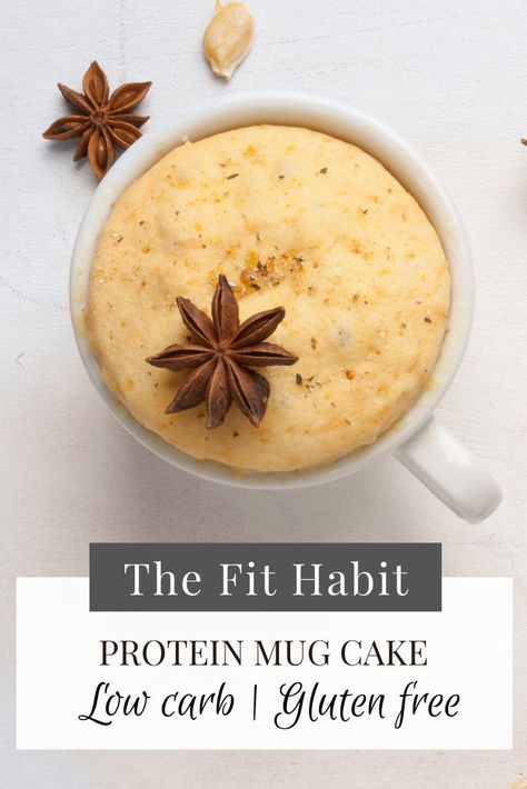 Vanilla Protein Mug Cake Recipe - Quick, Delicious and Gluten-Free Protein Mug Cake Recipe, Protien Mug Cake, Shakeology Mug Cake, Sugar Free Pancake Syrup, Protein Mug Cake, Fitness Breakfast, Dessert Hacks, Protein Mug Cakes, Macro Nutrition