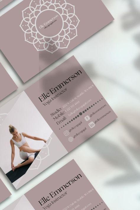 Mindful business card designed for yoga instructors, but can be edited for any type of profession. Soothing colors and attention to detail allow for you to stand out from the crowd. Both printable and digital downloads included. Like what you see and want more? Visit the Media Design Creations Etsy shop. Click on the link below for more business card templates, media kits, digital downloads, etc. Shopping small helps out your friends and neighbors! We thank you for your support! Yoga Instructor Business Card, Yoga Business, Digital Business Card, Yoga Instructor, Graphic Design Tools, Business Card Branding, Unique Business Cards, Soothing Colors, Business Card Template