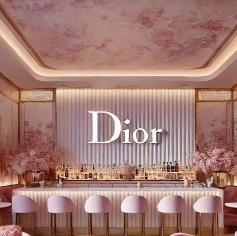 Dior Decor Interior Design, Miss Dior Party, Dior Interior Design, Dior Interior, Dior Theme, Dior Boutique, Dior And I, Dior Haute Couture, Dior Beauty