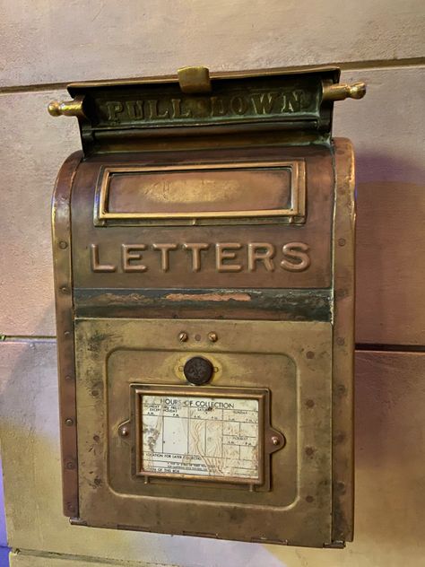 Letterbox Brass, Old Safes Vintage, Mailbox Gold Vintage, Escape Room Themes, Vintage Mailbox Wall Mount, Old Mailbox, Us Mail Box Vintage, Postal Worker, Small Wonder