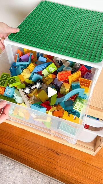 Duplo Storage, Kmart Home, Kmart Hacks, Child Activities, Play Hacks, Storage Tubs, Invitation To Play, Playroom Organization, Good Feeling