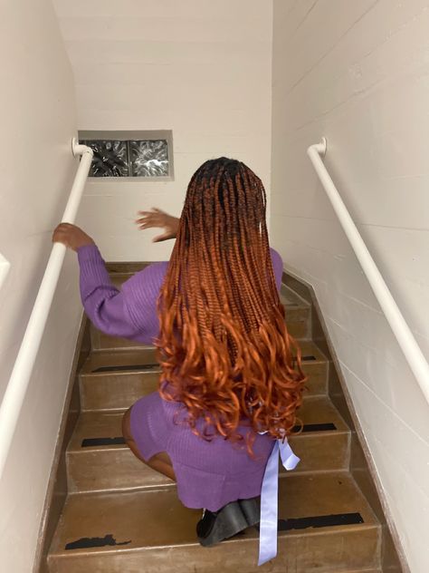 color 350 black girl these are a few weeks old Ginger French Curl Braids, French Curl Braids, Curl Braids, French Curl, Ginger, Braids, Black, Color, Plaits